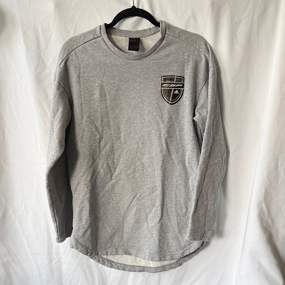 Men's Adidas Men's Light Gray Crewneck Sweatshirt
